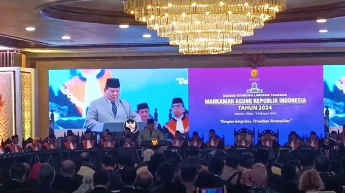 Prabowo Apresiasi Peran Hakim dalam Penegakan Hukum di Indonesia
