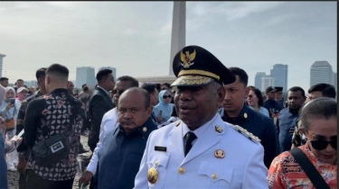 Tiba di Monas, Dominggus Mandacan Siap Dilantik Prabowo sebagai Gubernur Papua Barat Petahana