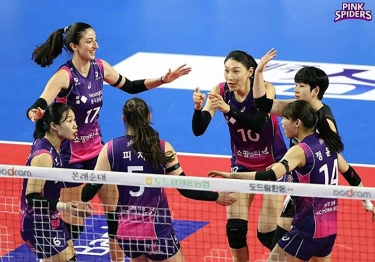 Hyundai Hillstate Takluk di Kandang, Pink Spiders Makin Dominan di Putaran Kelima Liga Voli Korea 2024/2025