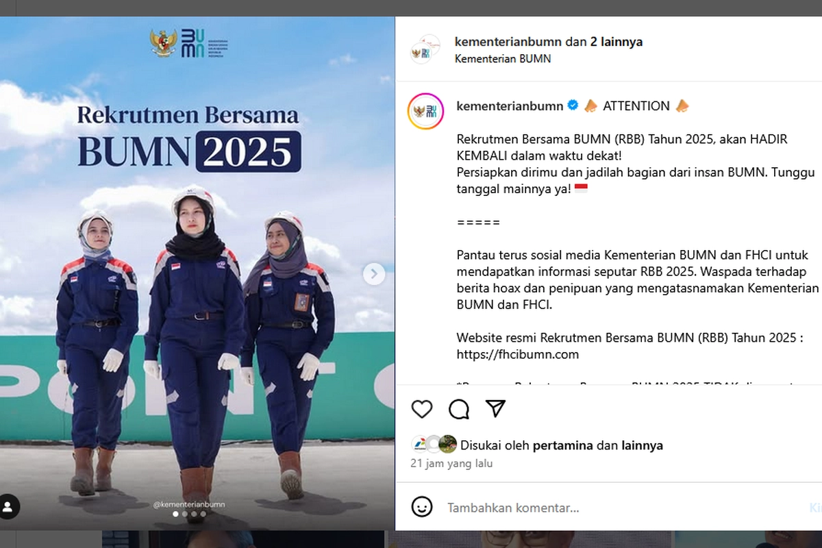 Bersiap Rekrutmen Bersama BUMN 2025, Ini Syarat dan Tahapan Seleksinya