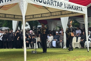 Kabareskrim Pimpin Upacara Pemakaman Eks Wakapolri Syafruddin Kambo