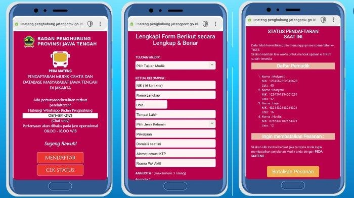 Cara Daftar Mudik Gratis 2025 Jateng Armada Bus di Website Peda Mateng