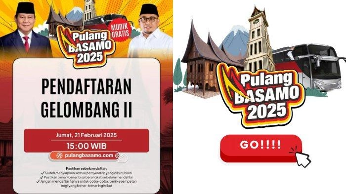 Cara Daftar Mudik Gratis Pulang Basamo Gelombang 2, Bisa Ikut Pulkam Jakarta-Sumbar Naik 150 Bus