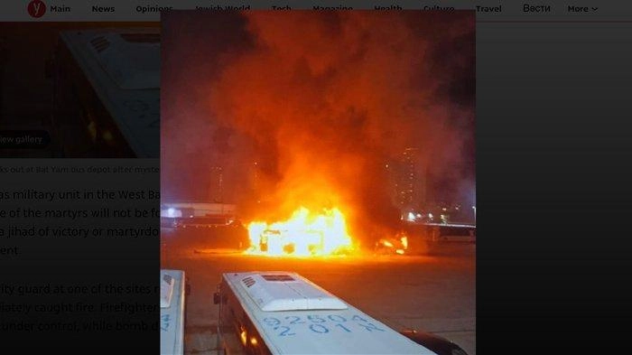 Ledakan Besar Terdengar, Bahan Peledak Ditemukan di Bus-bus di Tel Aviv, Tak Ada Korban Luka