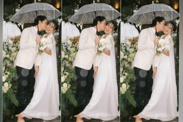 Gaya Klasik Gregoria Mariska dan Mikha Angelo di Hari Pernikahan