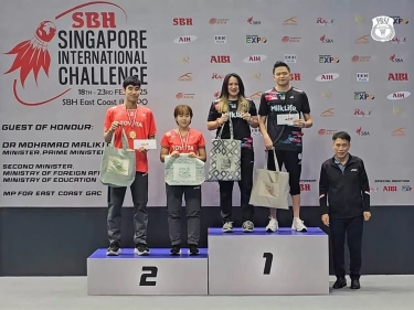 Indonesia Sabet 4 Gelar Singapore IC: Ciptakan All Indonesian Final Nomor Tunggal Putra dan Sang Juara All England Naik Podium Lagi