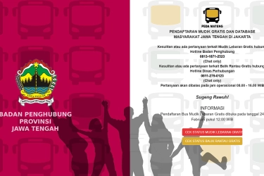 Link dan Cara Daftar Mudik Gratis Pemprov Jateng 2025 via Bus, Dibuka Hari Ini