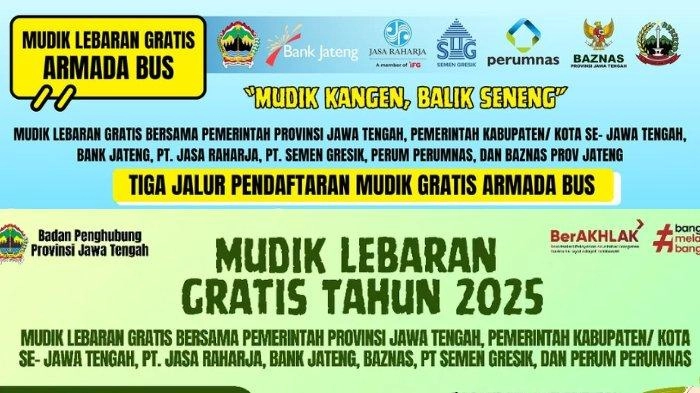 Link Pendaftaran Mudik Gratis Jateng 2025 via Bus Dibuka Hari Ini, Cek Syaratnya