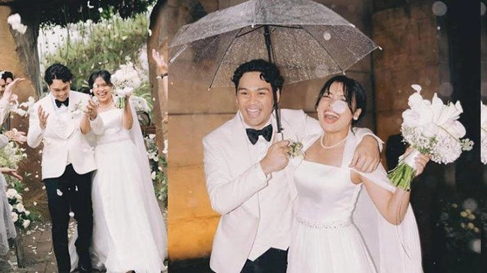 Sah Jadi Istri Musisi Mikha Angelo, Gregoria Mariska Terlihat Anggun Pakai Gaun Pengantin Klasik