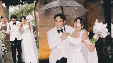 Sah Jadi Istri Musisi Mikha Angelo, Gregoria Mariska Terlihat Anggun Pakai Gaun Pengantin Klasik