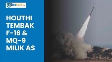 Video Rudal Houthi Bombardir Jet Tempur F-16 hingga MQ-9 Milik AS Hanya dalam Satu Hari