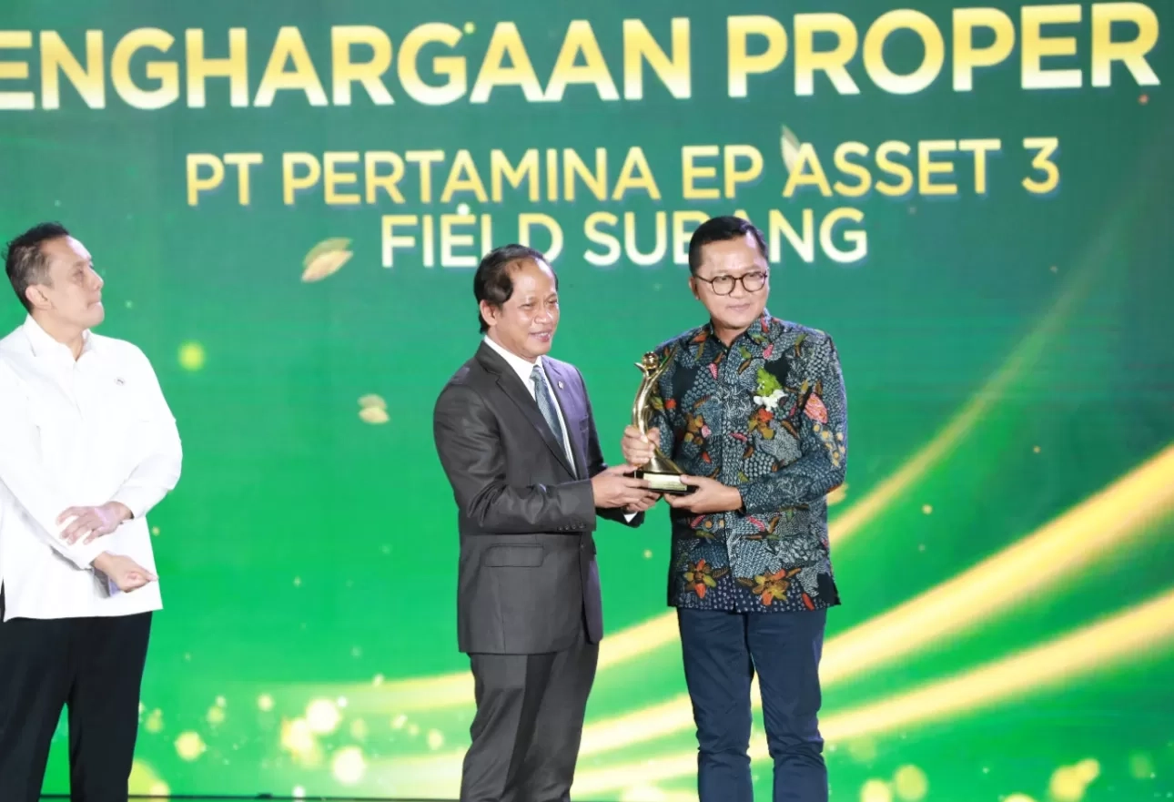 Pertamina EP Subang Dapat Proper Emas KLH, Tambun Field Diganjar Proper Hijau