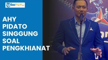 Video Blak-blakan, AHY Pidato Bahas soal Pengkhianat Demokrat hingga Banggakan Prabowo Subianto