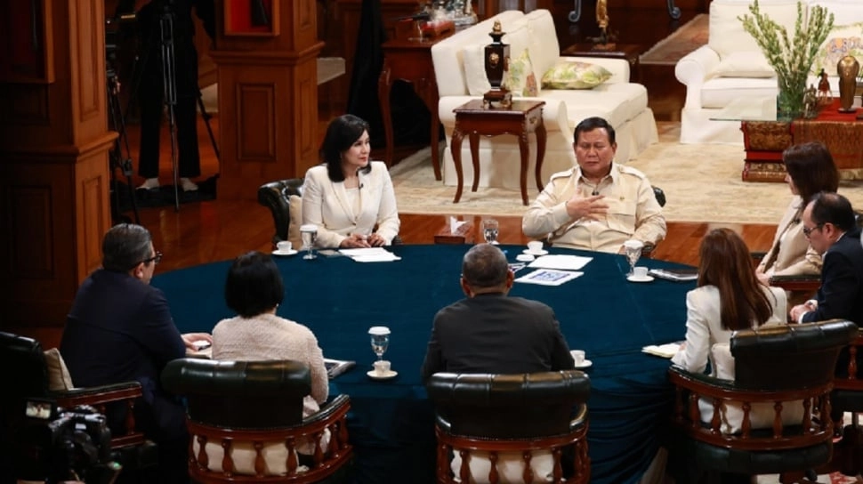 Momen Prabowo Bertemu 6 Pemred Media: Semoga Jawaban Saya Dapat Diterima