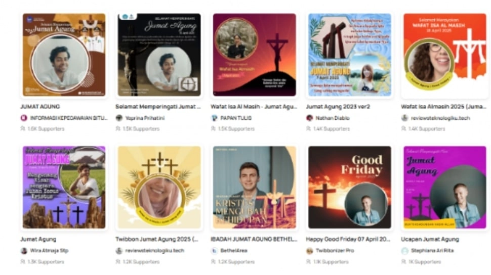 50 Link Twibbon Jumat Agung 2025, Desain Kekinian Bisa Download Gratis!