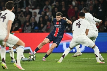 Hasil Liga Champions PSG Vs Aston Villa 3-1, Gol Jenius Kvara