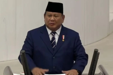 Prabowo Grogi Pidato di Hadapan Parlemen Turkiye