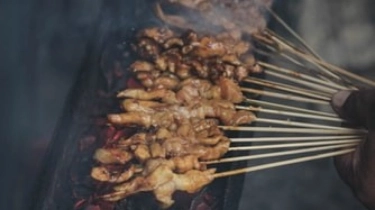 Bikin Penasaran! Viral Kuliner Sate Tanpa Daging, Begini Penampakannya