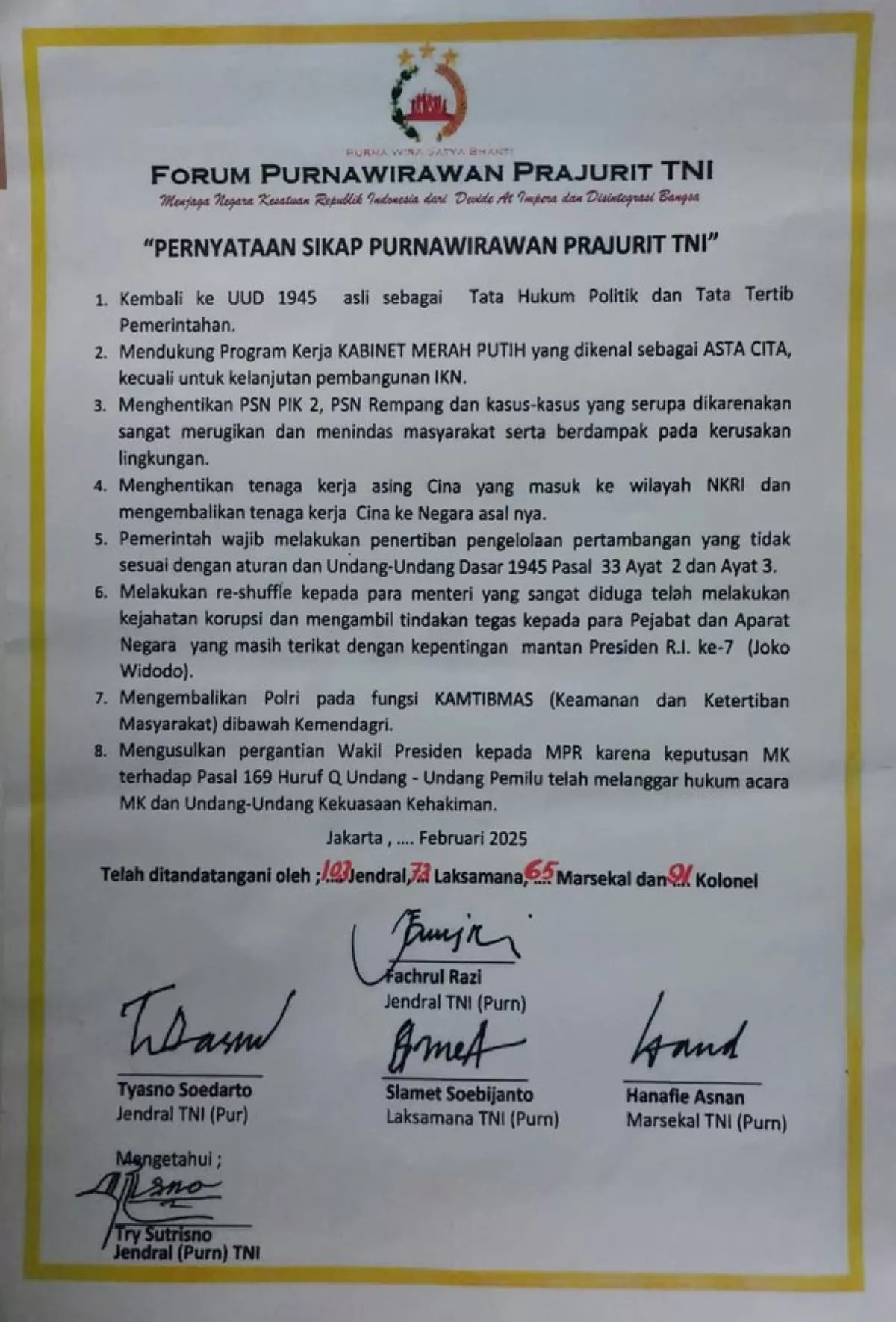 Muncul Desakan Pergantian Wapres, Golkar Sebut Gibran Dapat Mandat Rakyat