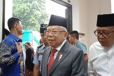 Ma'ruf Amin Anggap Isu Matahari Kembar Tak Mengancam Prabowo, Asal Semua Pihak Hatinya Bersih