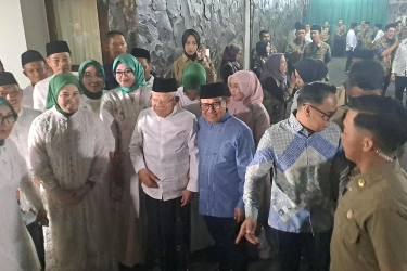 Ma'ruf Amin, Dasco, hingga Ahmad Dhani Halalbihalal ke Rumah Cak Imin