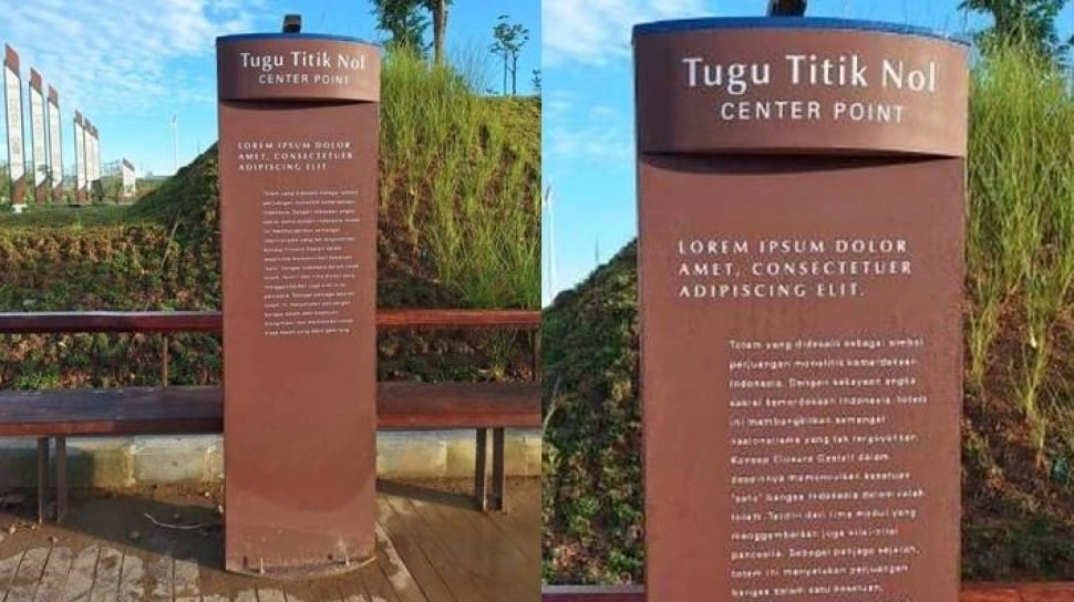 Apa Arti Lorem Ipsum? Tulisan di Tugu Titik Nol IKN Bikin Geger