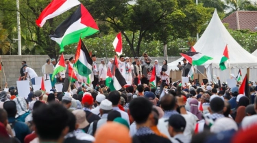Ratusan Polisi Jaga Aksi Bela Palestina di Kedubes AS, Kapolres Jakpus Larang Anak Buah Bawa Senpi