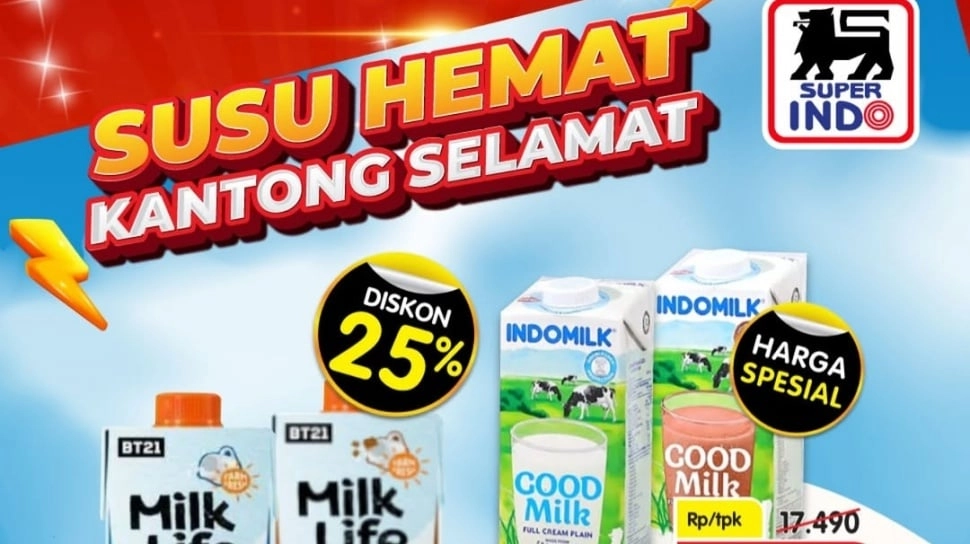 Susu UHT Lagi Diskon Gila-Gilaan di Superindo! Cek Promo Terbaru Sekarang!