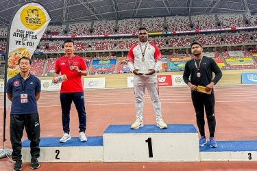 Atlet Pelatnas Atletik Mimika Raih Emas di Singapore Open 2025