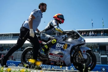 Alex Marquez Manfaatkan Akselerasi Kuat Ducati Desmosedici Mampu Geser Pembalap Lainnya di GP Jerez