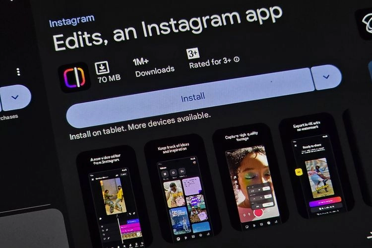 Instagram Edits Ungguli CapCut di Minggu Pertama Rilis