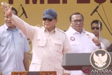 Prabowo: Saya Presidennya Buruh dan Orang Susah