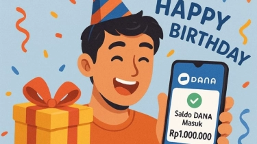 DANA Bagi-Bagi Kado Ultah! Klaim Saldo Kaget Rp1 Juta Buat yang Ulang Tahun Hari Ini