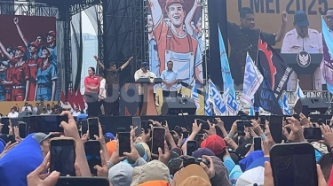 Di Depan Massa Buruh, Prabowo Sindir Jabatan Kapolri dan Panglima TNI: Wah, Alamat Gak Diganti Nih