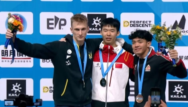 Katibin-Kadek Raih Perunggu, Veddriq Leonardo Terhenti di Perempat Final IFSC World Cup 2025