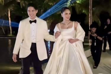 Gaya Glamor Maxime Bouttier dan Luna Maya di Resepsi Pernikahan Kedua, Pakai Kalung Rp 2 Miliar