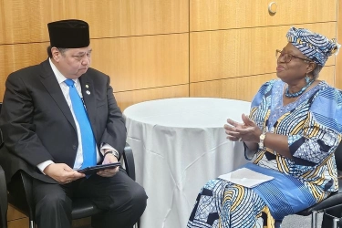 Temui Dirjen WTO, Menko Airlangga Tekankan Pentingnya Multilateralisme yang Adil dan Inklusif