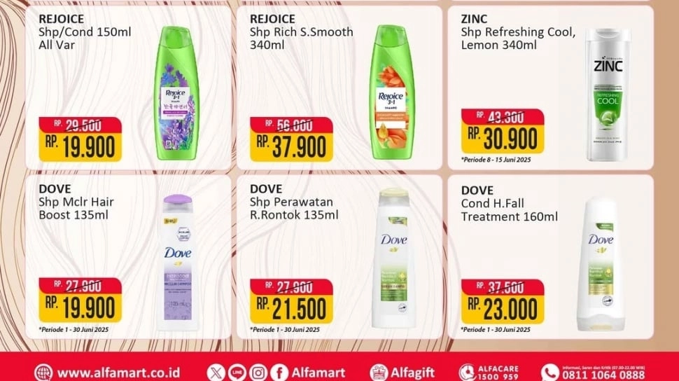 Kumpulan Promo Alfamart Hari Ini 4 Juni 2025, Banyak Diskon Produk Perawatan Rambut