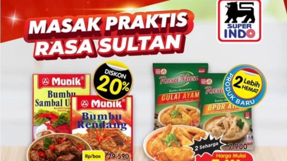 Promo Bumbu Masak di Superindo, Siap-Siap Racik Daging Kurban Jadi Menu Juara