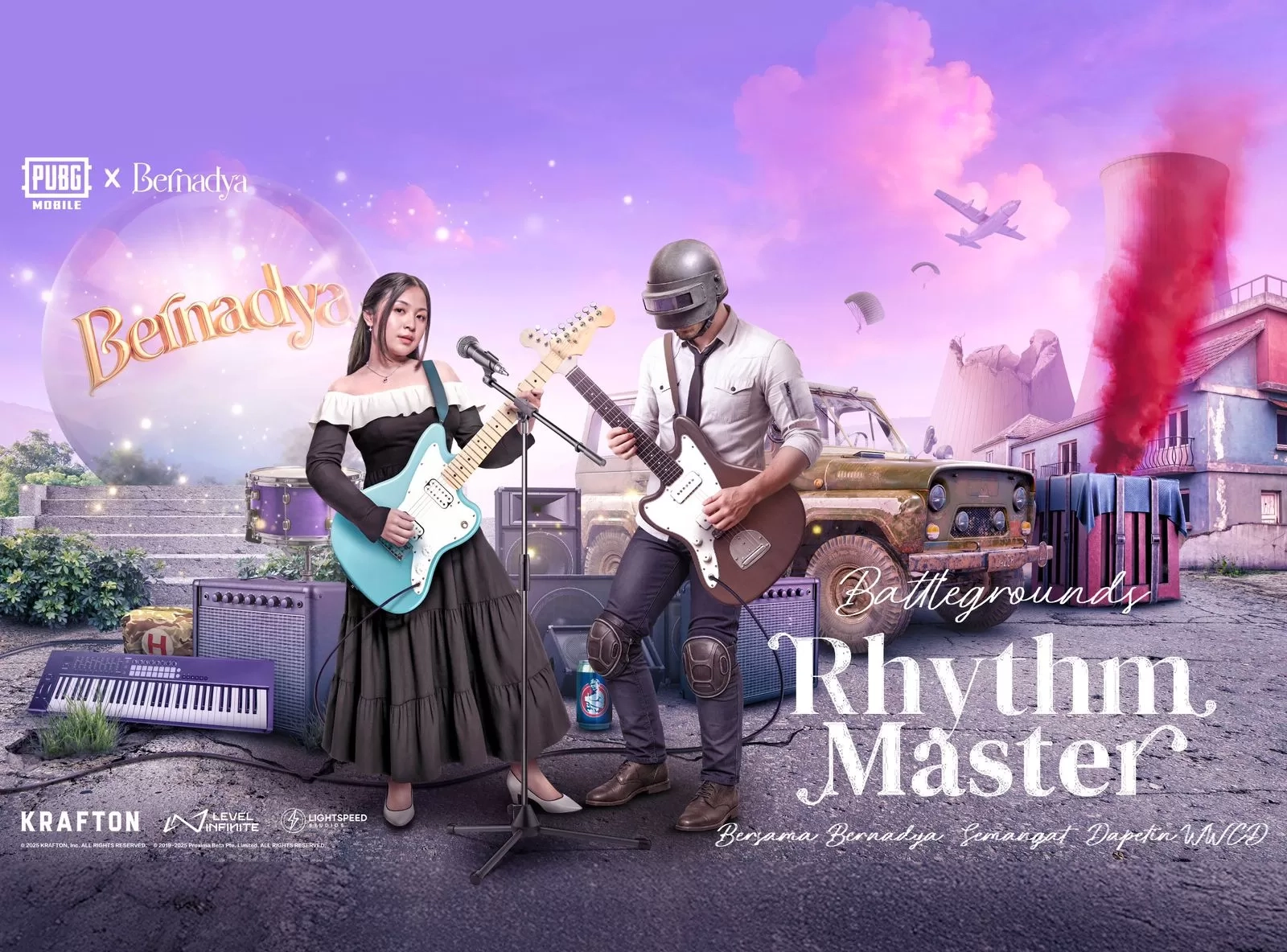 PUBG Mobile Gaet Bernadya, Masuk Dunia Virtual, Suaranya Merdunya Iringi Pemain Saat Berperang Melawan Musuh