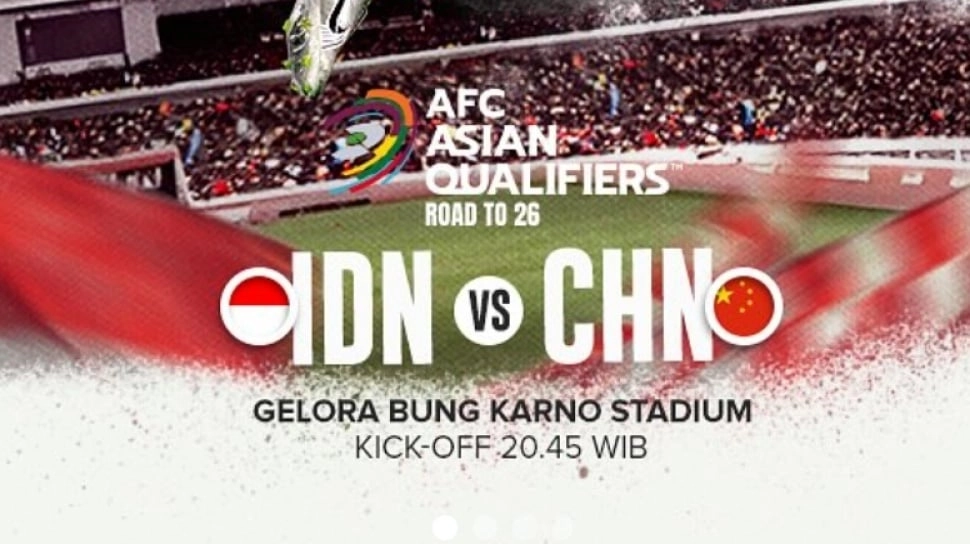 Kumpulan Link Live Streaming Timnas Indonesia vs China Malam Ini