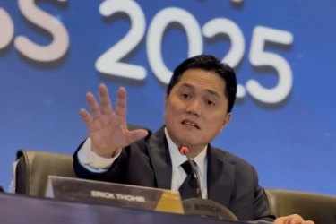Indonesia Kalahkan China, Erick Thohir Sebut Kehadiran Prabowo Bawa Hoki