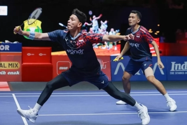 Lolos ke Semifinal Indonesia Open 2025, Fajar/Rian Kembali Hadapi Kim Won-ho/Seo Seung-jae, Pertemuan Pertama Setelah 7 Tahun