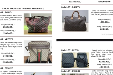 Tutorial Belanja Lelang Barang Sitaan KPK 11 Juni 2025, Ada Banyak Tas Branded