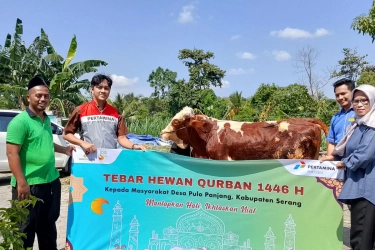 Peringati Idul Adha 1446 H, Pertamina Hulu Salurkan Ribuan Hewan Kurban  hingga ke Pelosok