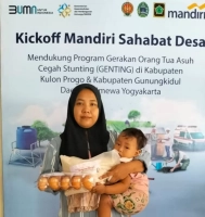 Mandiri Sahabat Desa Fokus pada 200 Keluarga Risiko Stunting di Yogyakarta