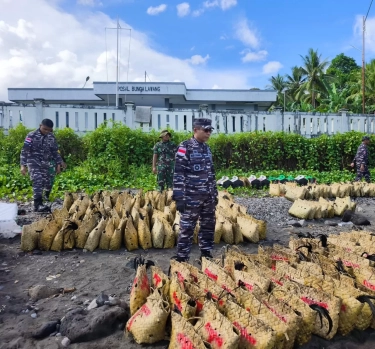 TNI AL Tangkap Kapal Bermuatan Ayam Ras Filipina dan Miras Ilegal Senilai Rp 2,2 Miliar 