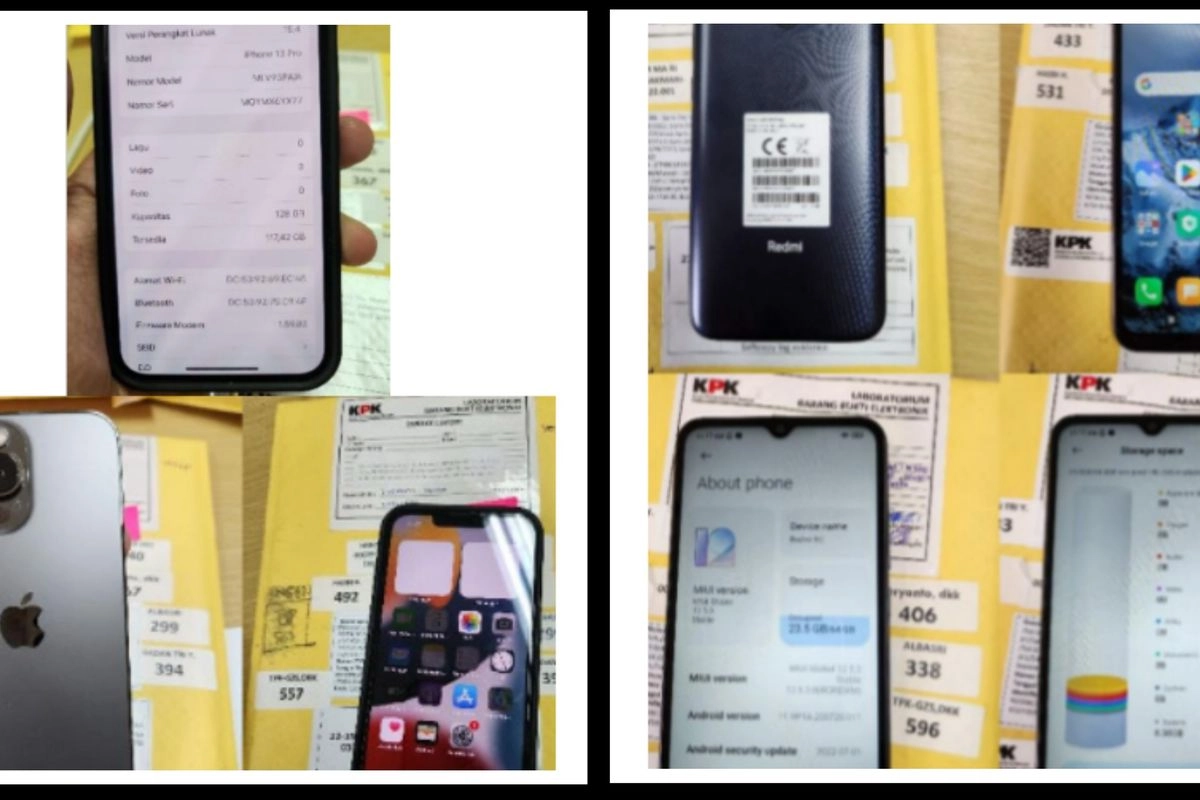 Daftar 31 HP Sitaan yang Dilelang KPK, Harga Mulai dari Rp 153.000