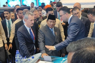 Prabowo Kelilingi Gerai Industri Petahanan Turki, Lihat Drone sampai Penembak Rudal