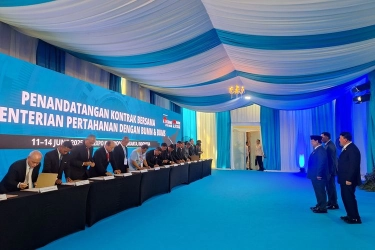 Prabowo Saksikan Penandatanganan 27 Kontrak Industri Pertahanan Rp 33 Miliar